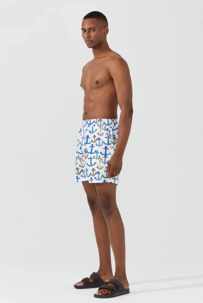 Aramis : Short de Bain à Imprimé Ancre, séchage rapide - 2