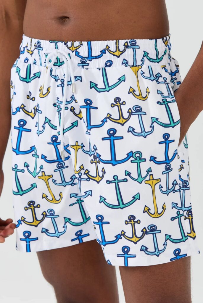 Aramis : Short de Bain à Imprimé Ancre, séchage rapide - 3