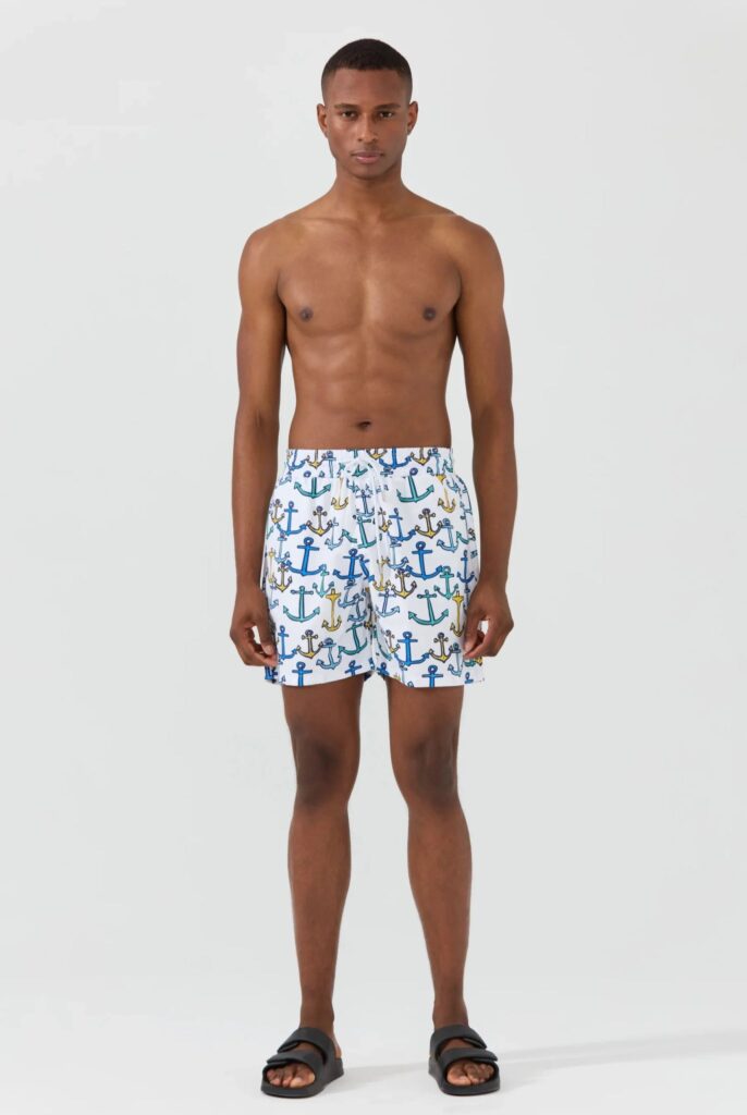 Aramis : Short de Bain à Imprimé Ancre, séchage rapide - 5