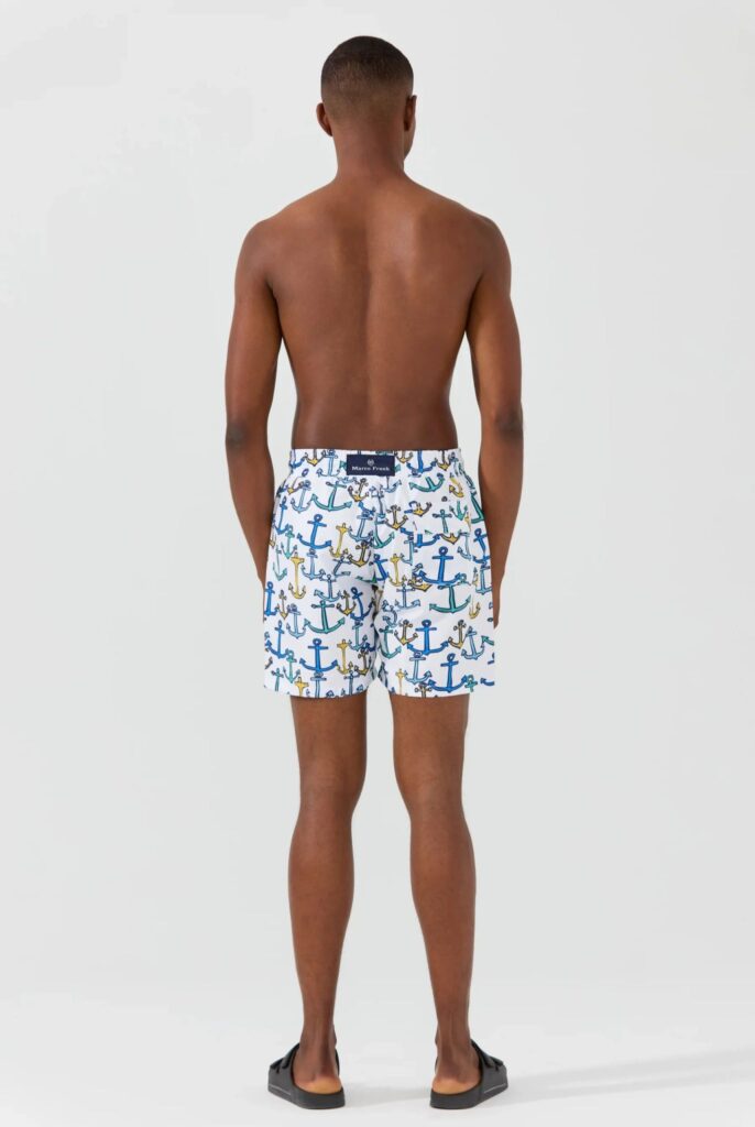 Aramis : Short de Bain à Imprimé Ancre, séchage rapide - 6