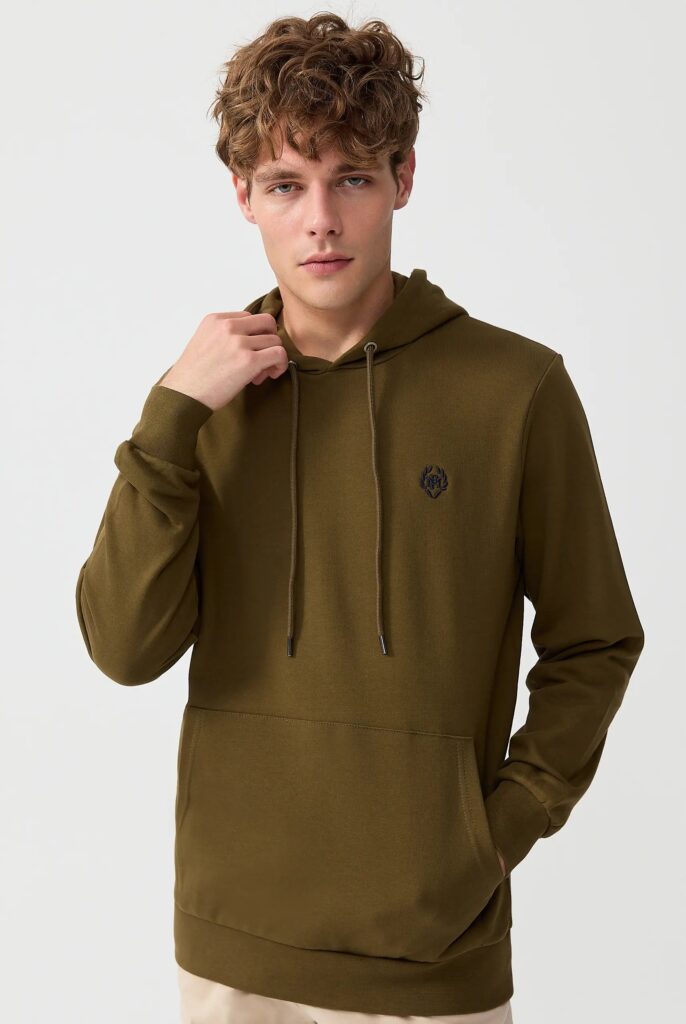 Charles : Sweat à Capuche Avec Logo Emblématique Brodé - 38