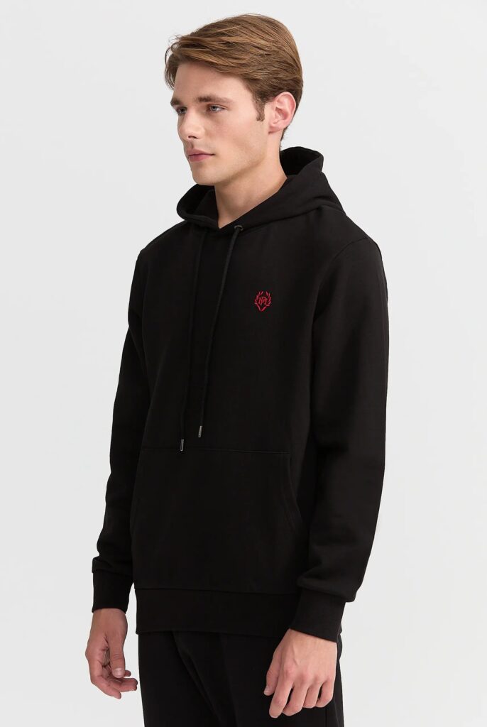 Charles : Sweat à Capuche Avec Logo Emblématique Brodé - 5