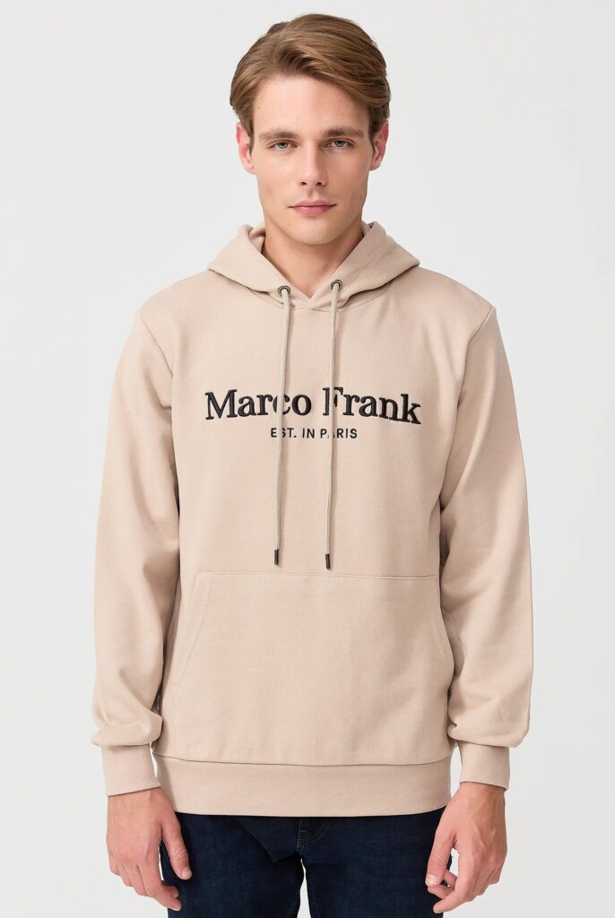 Corbin : Sweat à Capuche Avec Logo Brodé - 23