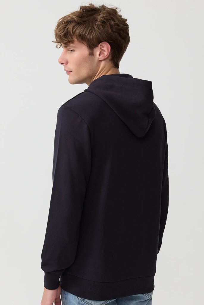 Corbin : Sweat à Capuche Avec Logo Brodé - 25