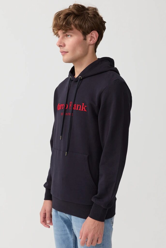 Corbin : Sweat à Capuche Avec Logo Brodé - 27