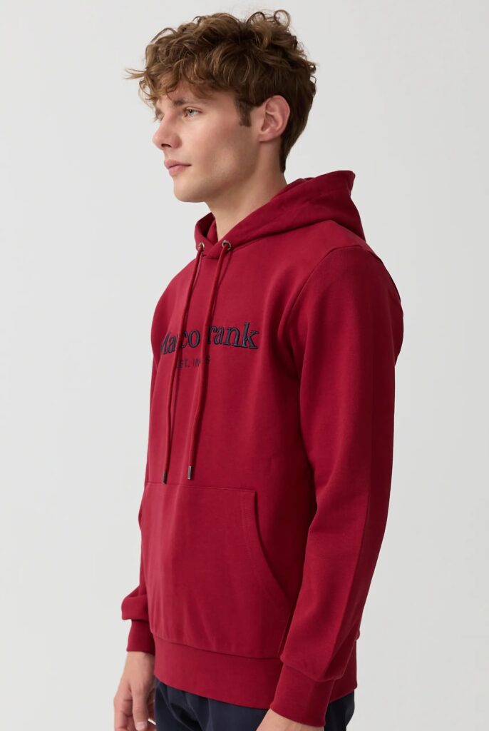 Corbin : Sweat à Capuche Avec Logo Brodé - 47