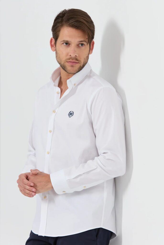 Cyril : Chemise en coton d’Oxford Coupe Classique - 30