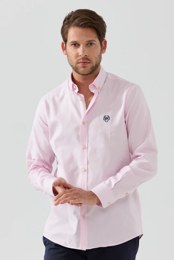 Cyril : Chemise en coton d’Oxford Coupe Classique - 8