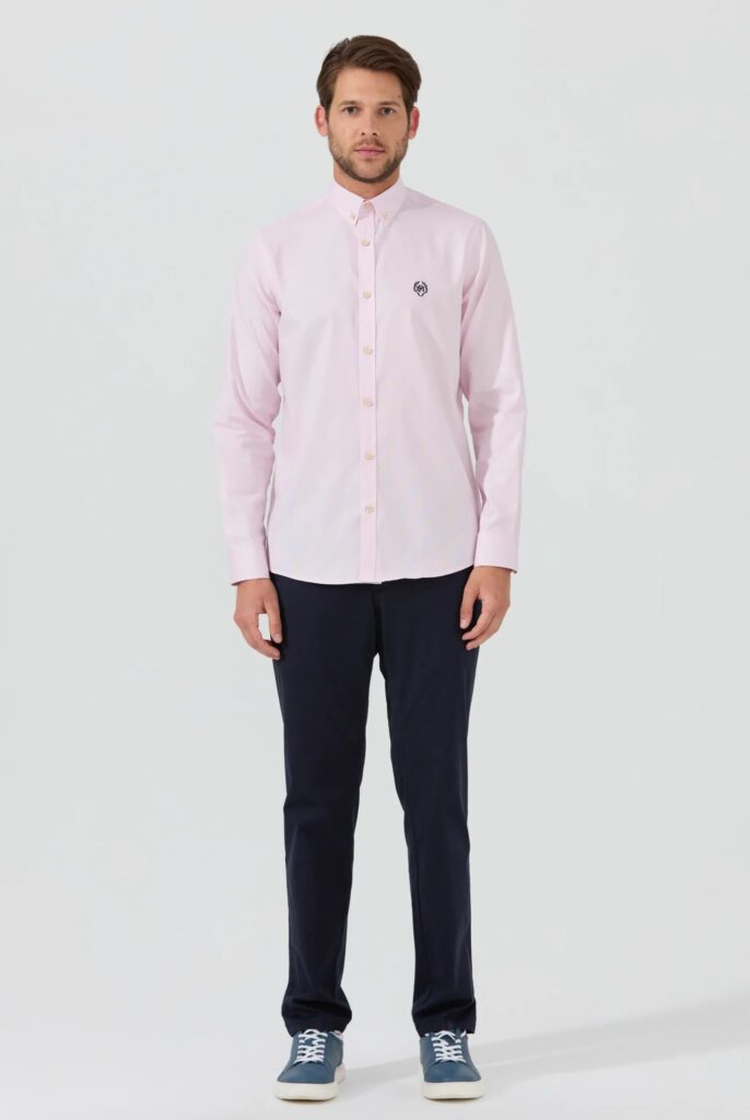 Cyril : Chemise en coton d’Oxford Coupe Classique - 6