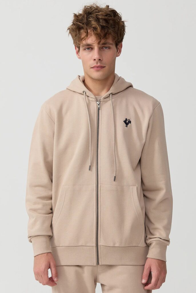 Ducasse : Sweat à Capuche et Fermeture Éclair avec Logo Emblématique du Coq Brodé - 26