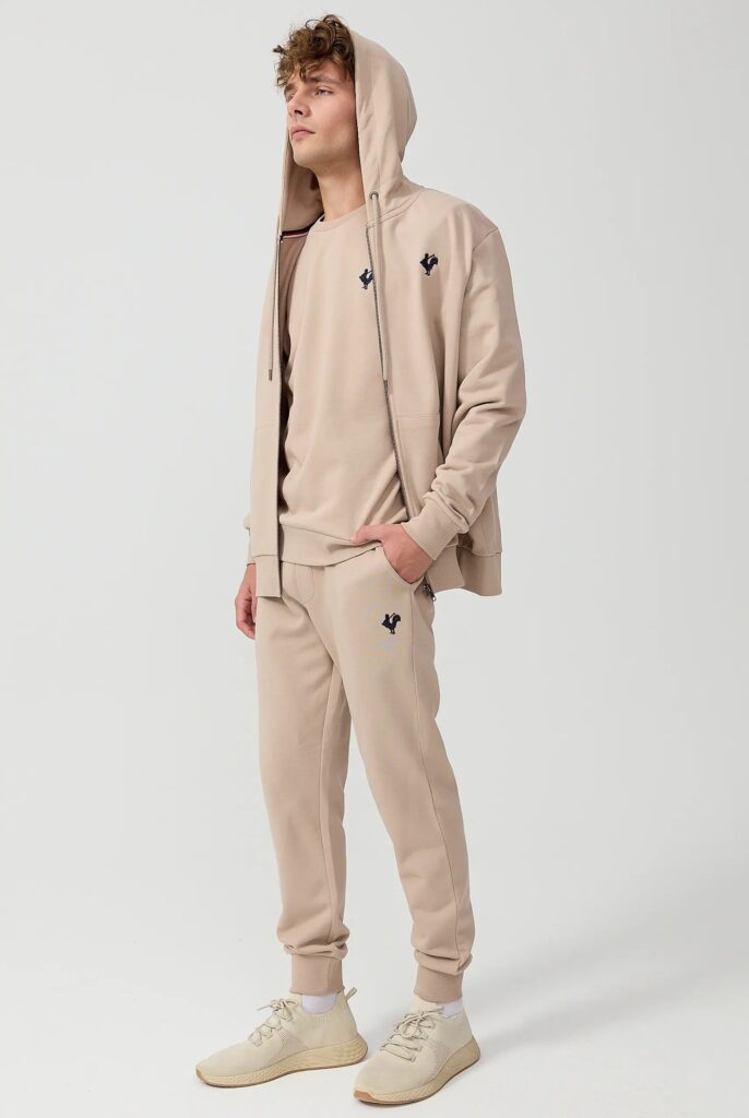 Ducasse : Sweat à Capuche et Fermeture Éclair avec Logo Emblématique du Coq Brodé - 28