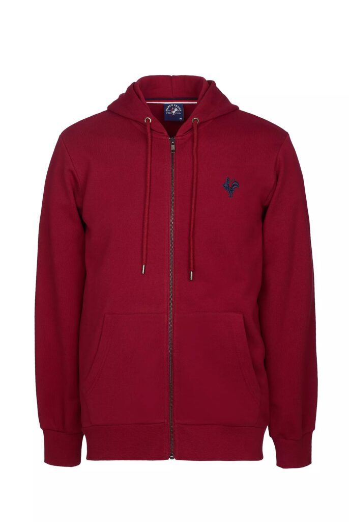 Ducasse : Sweat à Capuche et Fermeture Éclair avec Logo Emblématique du Coq Brodé - 7