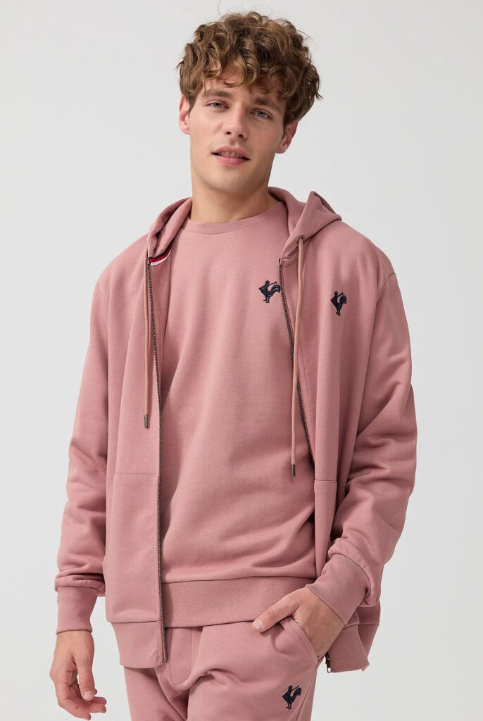 Ducasse : Sweat à Capuche et Fermeture Éclair avec Logo Emblématique du Coq Brodé - 16