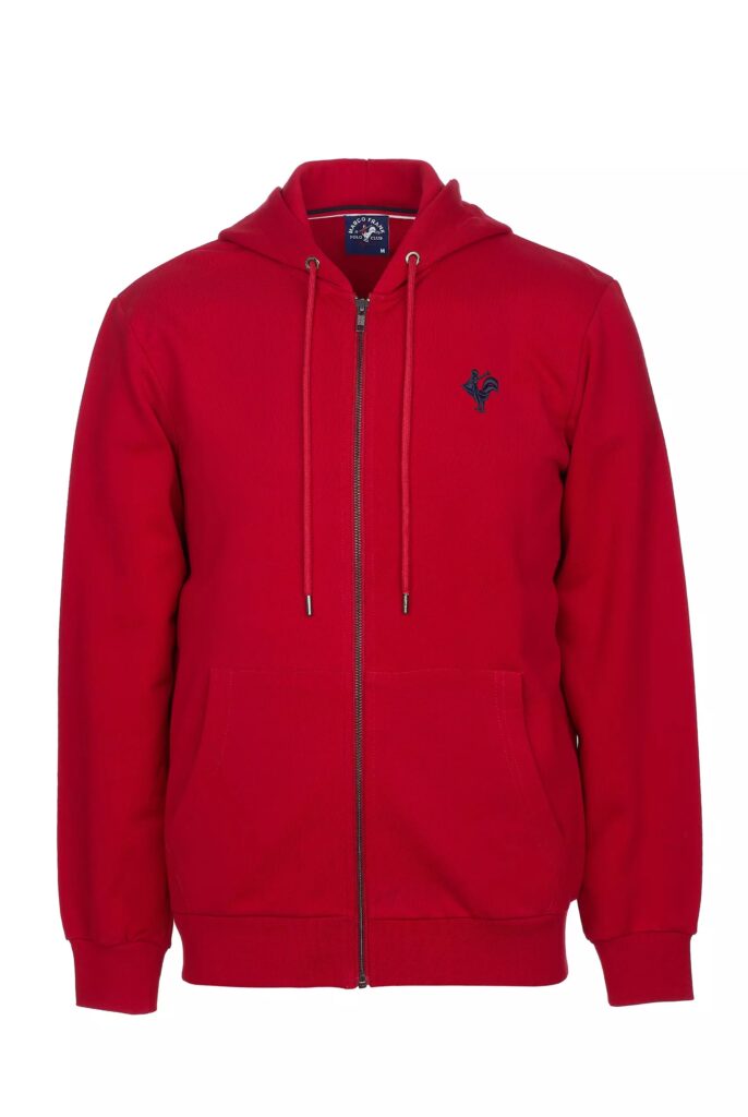 Ducasse : Sweat à Capuche et Fermeture Éclair avec Logo Emblématique du Coq Brodé - 61