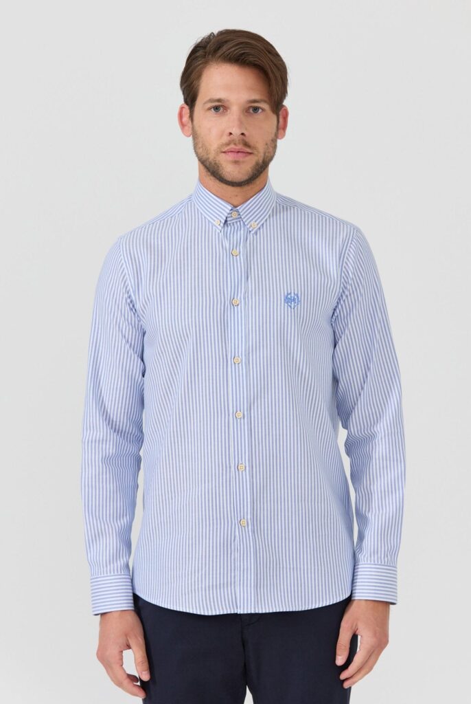 Dumas : Chemise Coupe Droite à rayures - 11