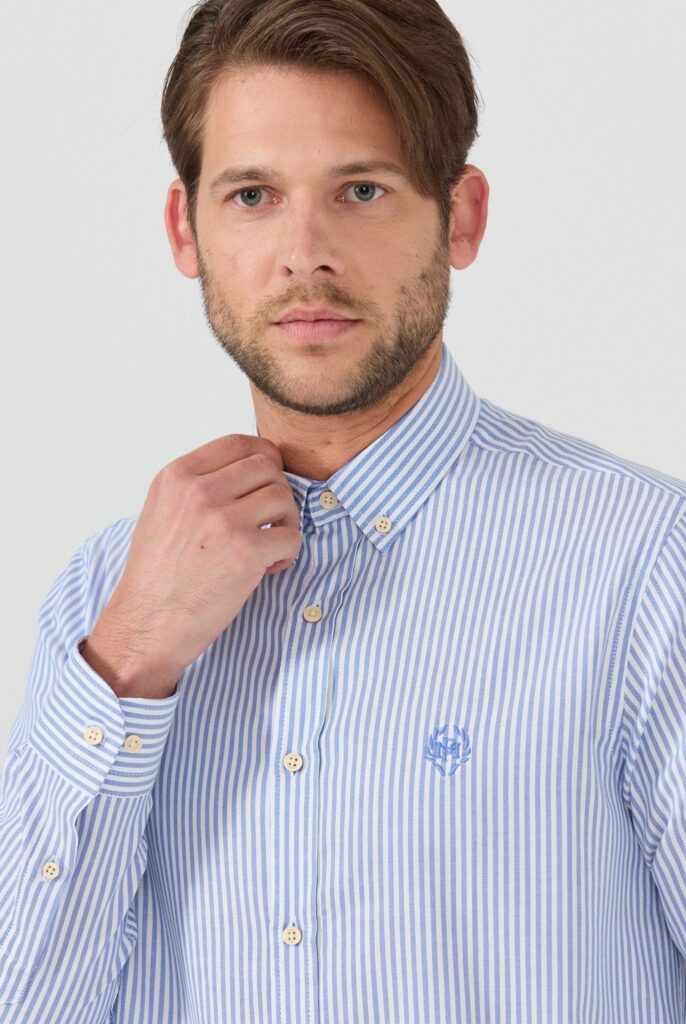 Dumas : Chemise Coupe Droite à rayures - 9