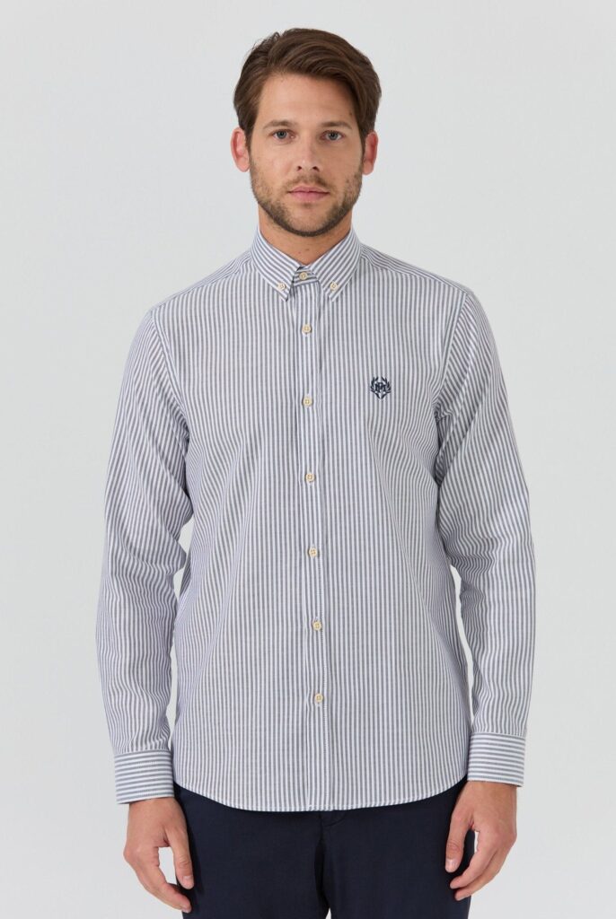 Dumas : Chemise Coupe Droite à rayures - 21