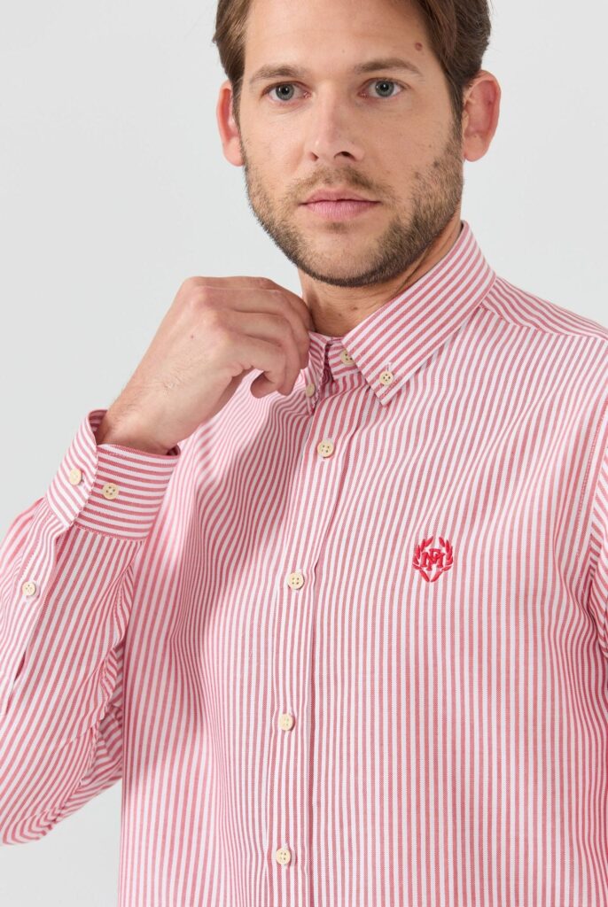 Dumas : Chemise Coupe Droite à rayures - 24