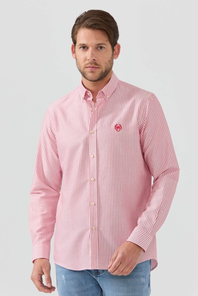 Dumas : Chemise Coupe Droite à rayures - 28