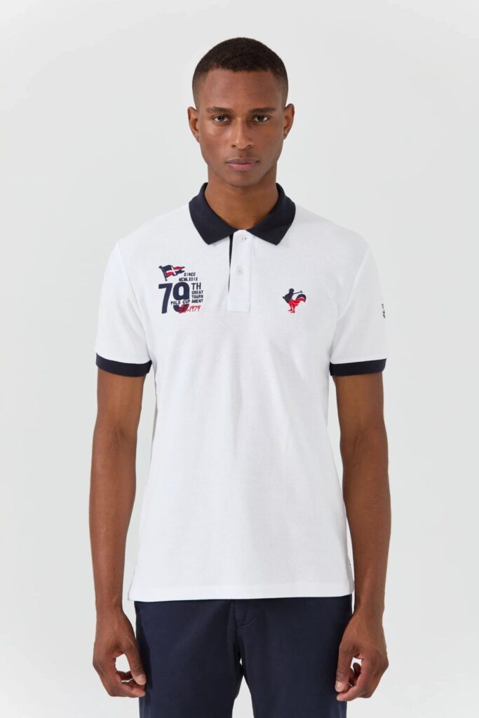 Edouard : Polo avec Logo Bicolore - 19