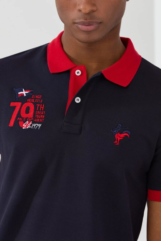 Edouard : Polo avec Logo Bicolore - 23