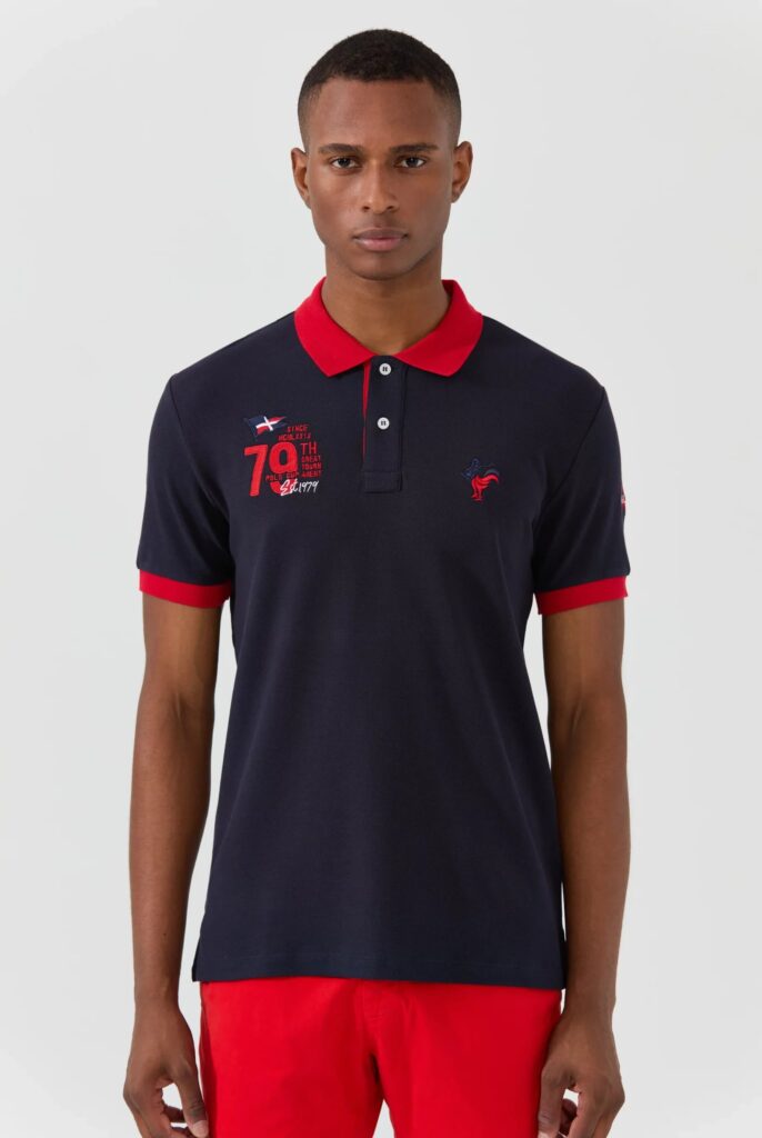 Edouard : Polo avec Logo Bicolore - 24