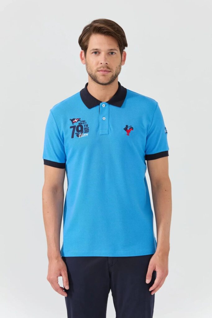 Edouard : Polo avec Logo Bicolore - 11