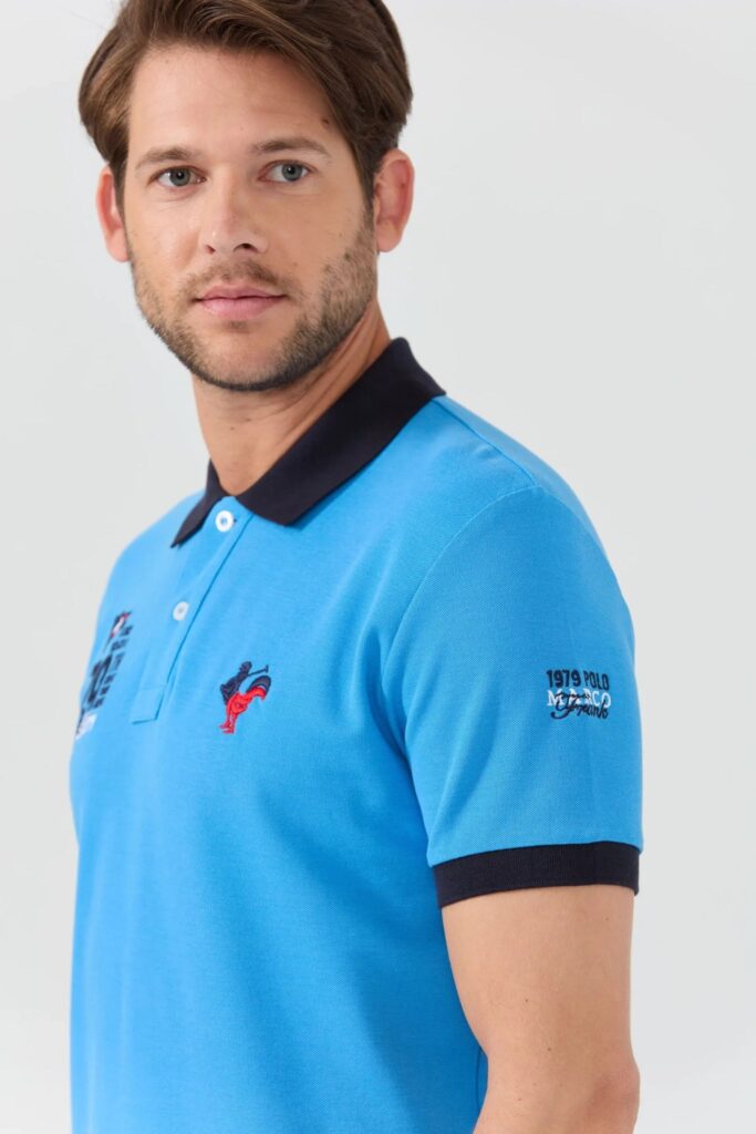 Edouard : Polo avec Logo Bicolore - 12