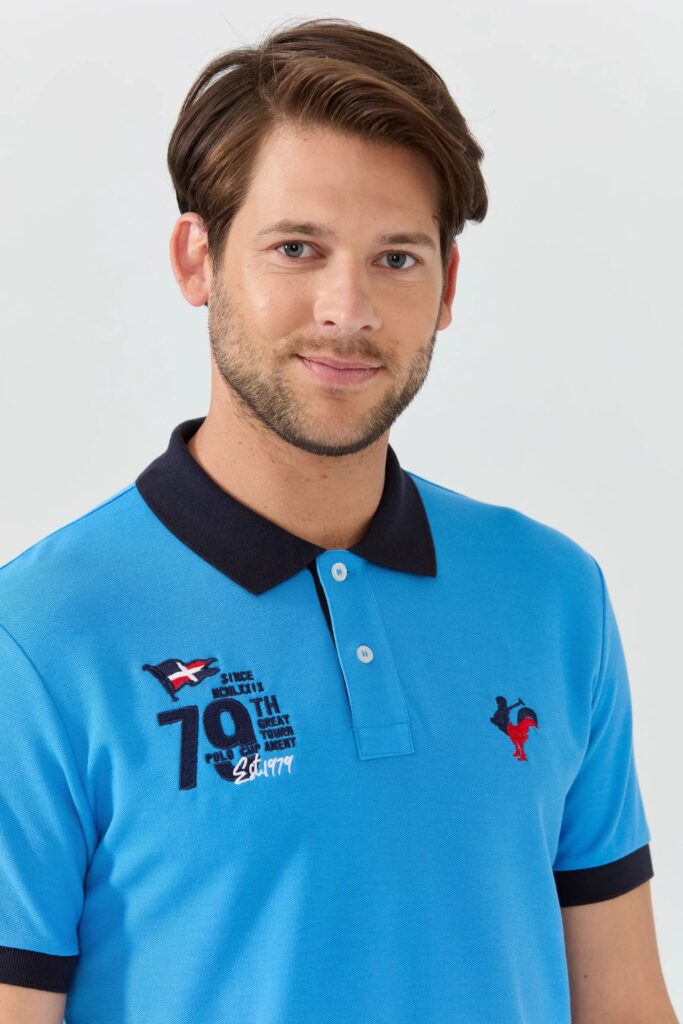 Edouard : Polo avec Logo Bicolore - 9
