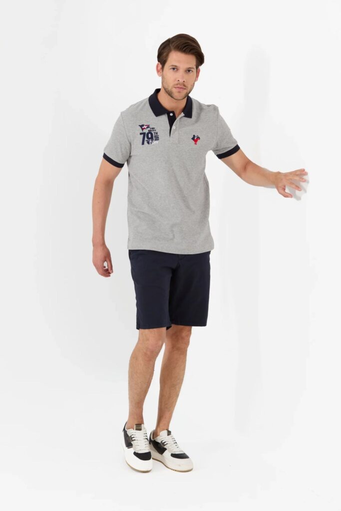 Edouard : Polo avec Logo Bicolore - 16