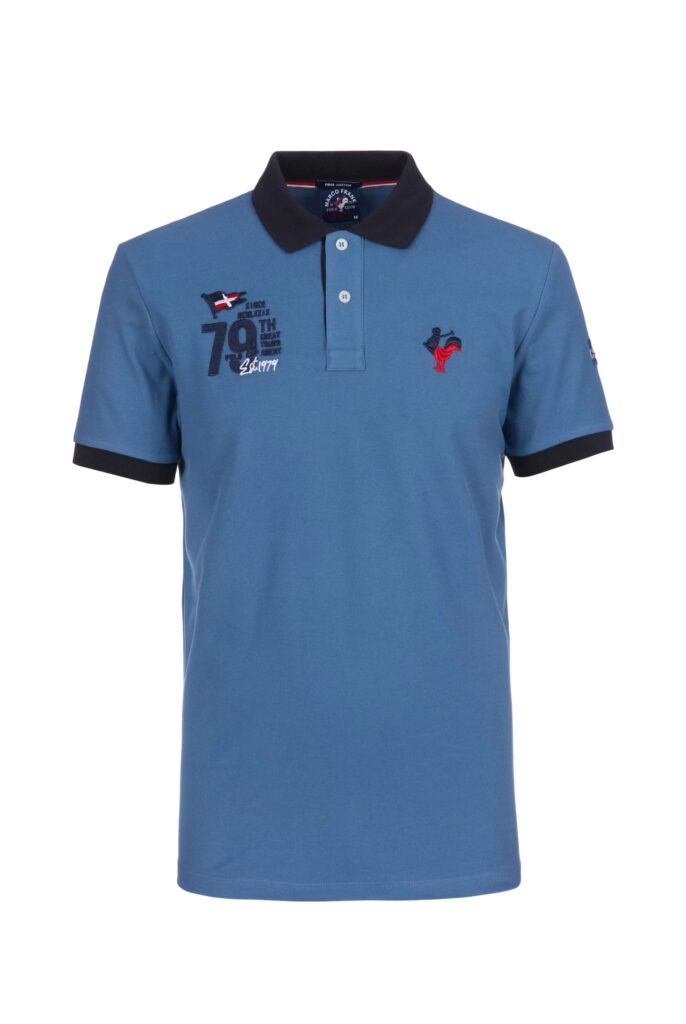 Edouard : Polo avec Logo Bicolore - 37