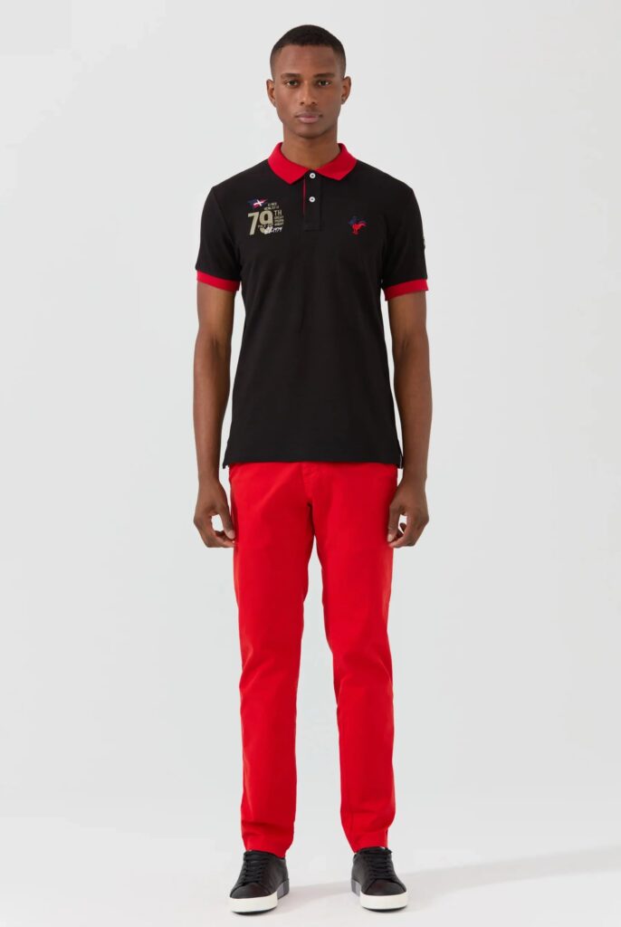 Edouard : Polo avec Logo Bicolore - 6