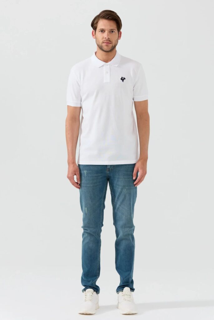 Etienne : Polo avec l’emblématique Logo du Coq Brodé - 23