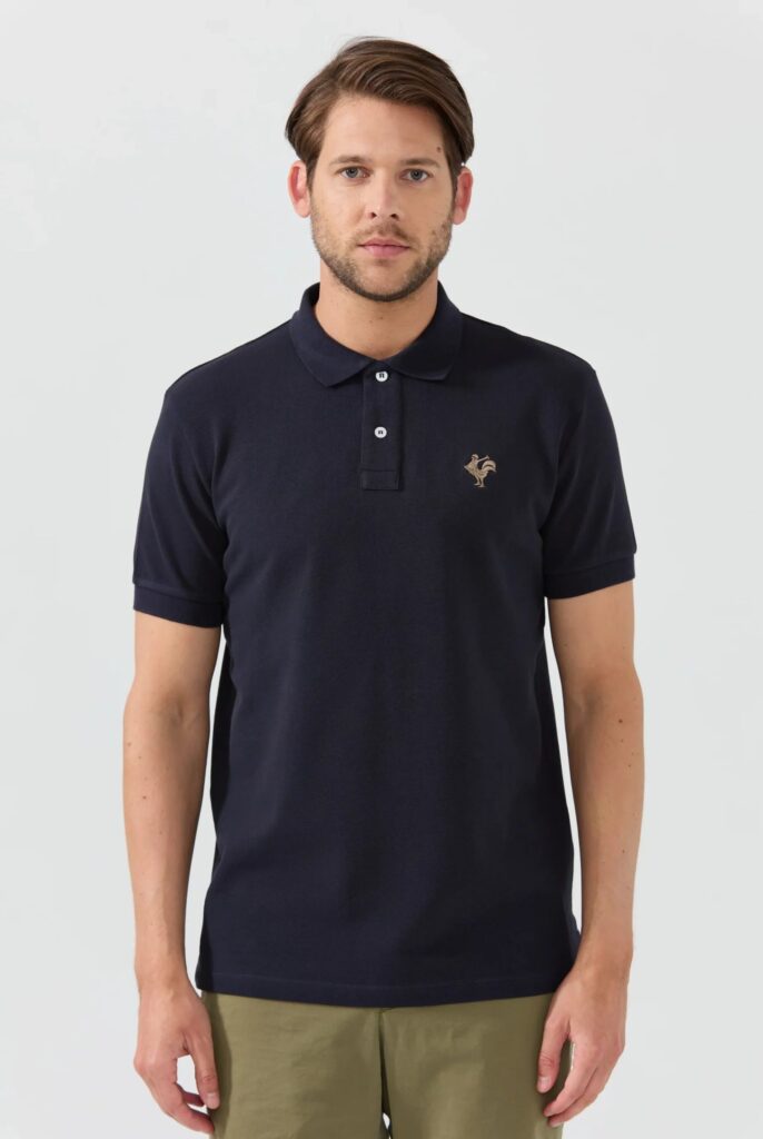 Etienne : Polo avec l’emblématique Logo du Coq Brodé - 40