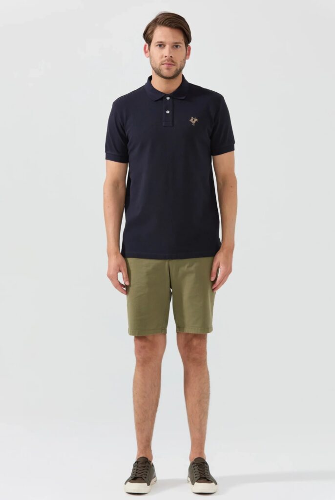 Etienne : Polo avec l’emblématique Logo du Coq Brodé - 41