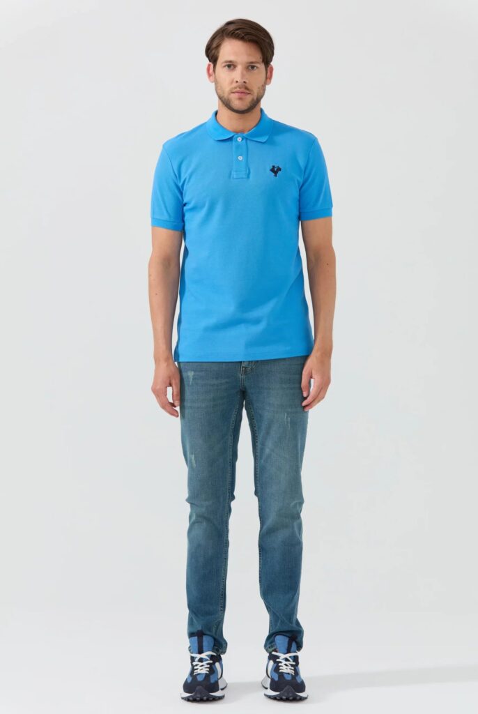 Etienne : Polo avec l’emblématique Logo du Coq Brodé - 47