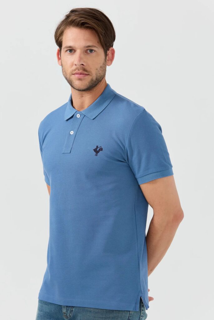 Etienne : Polo avec l’emblématique Logo du Coq Brodé - 48