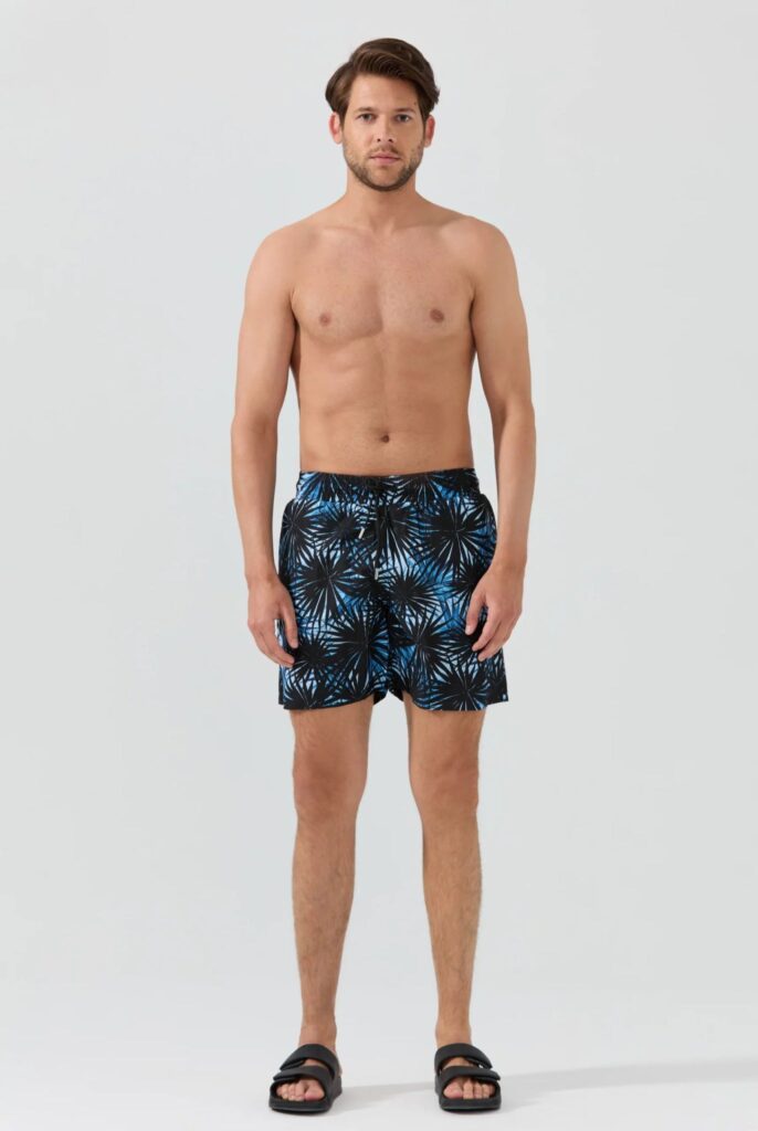 Faber : Short de Bain à Imprimé Tropical, séchage rapide - 8