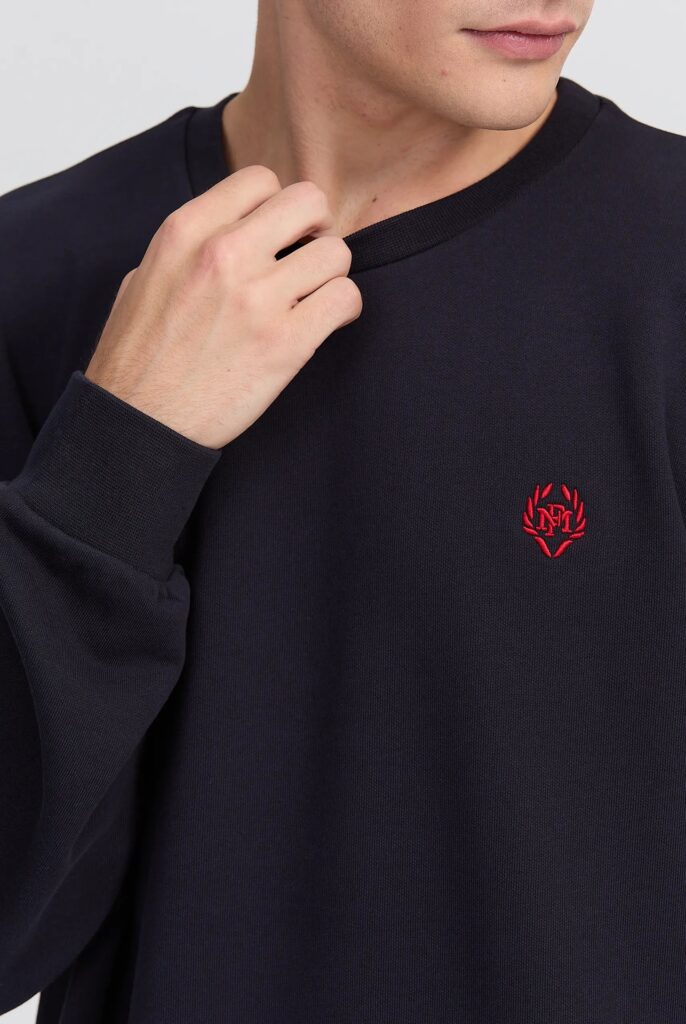 Faure : Sweat Brodé du Logo Emblématique - 49