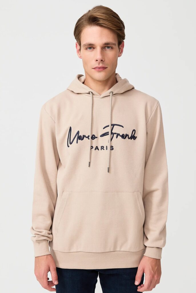 Fontaine : Sweat à Capuche Avec Logo Signature Brodé - 11