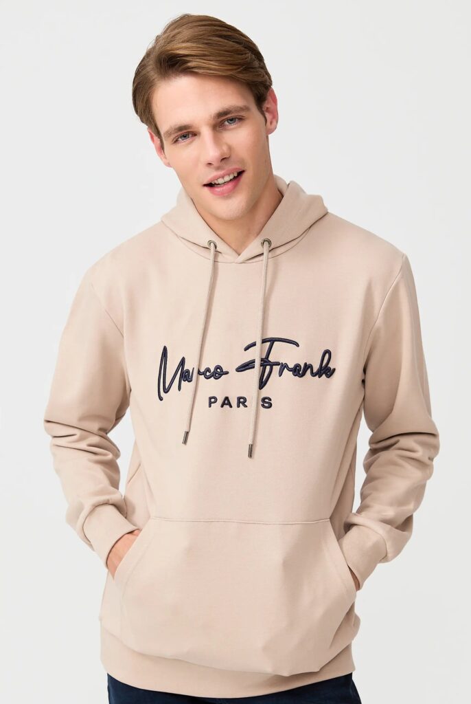 Fontaine : Sweat à Capuche Avec Logo Signature Brodé - 13