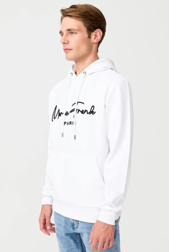 Fontaine : Sweat à Capuche Avec Logo Signature Brodé - 17