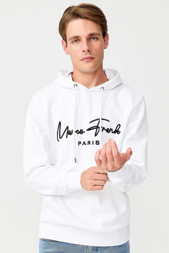 Fontaine : Sweat à Capuche Avec Logo Signature Brodé - 18