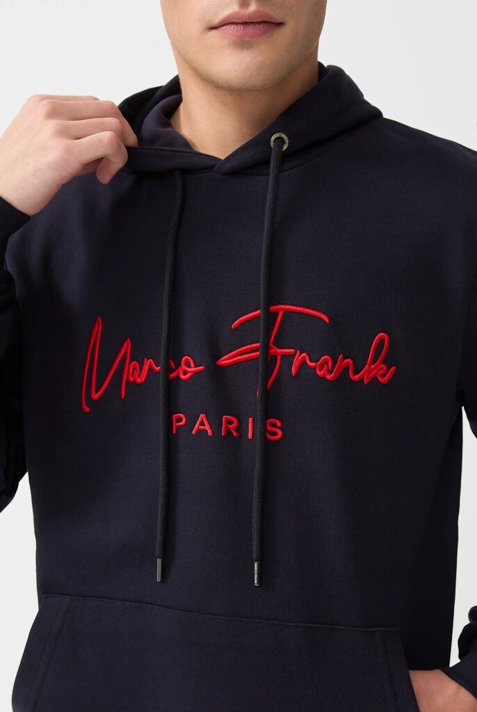 Fontaine : Sweat à Capuche Avec Logo Signature Brodé - 49