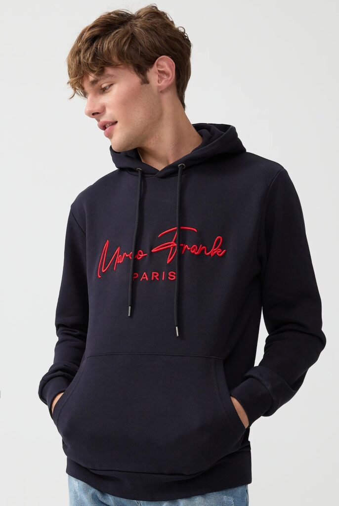 Fontaine : Sweat à Capuche Avec Logo Signature Brodé - 53