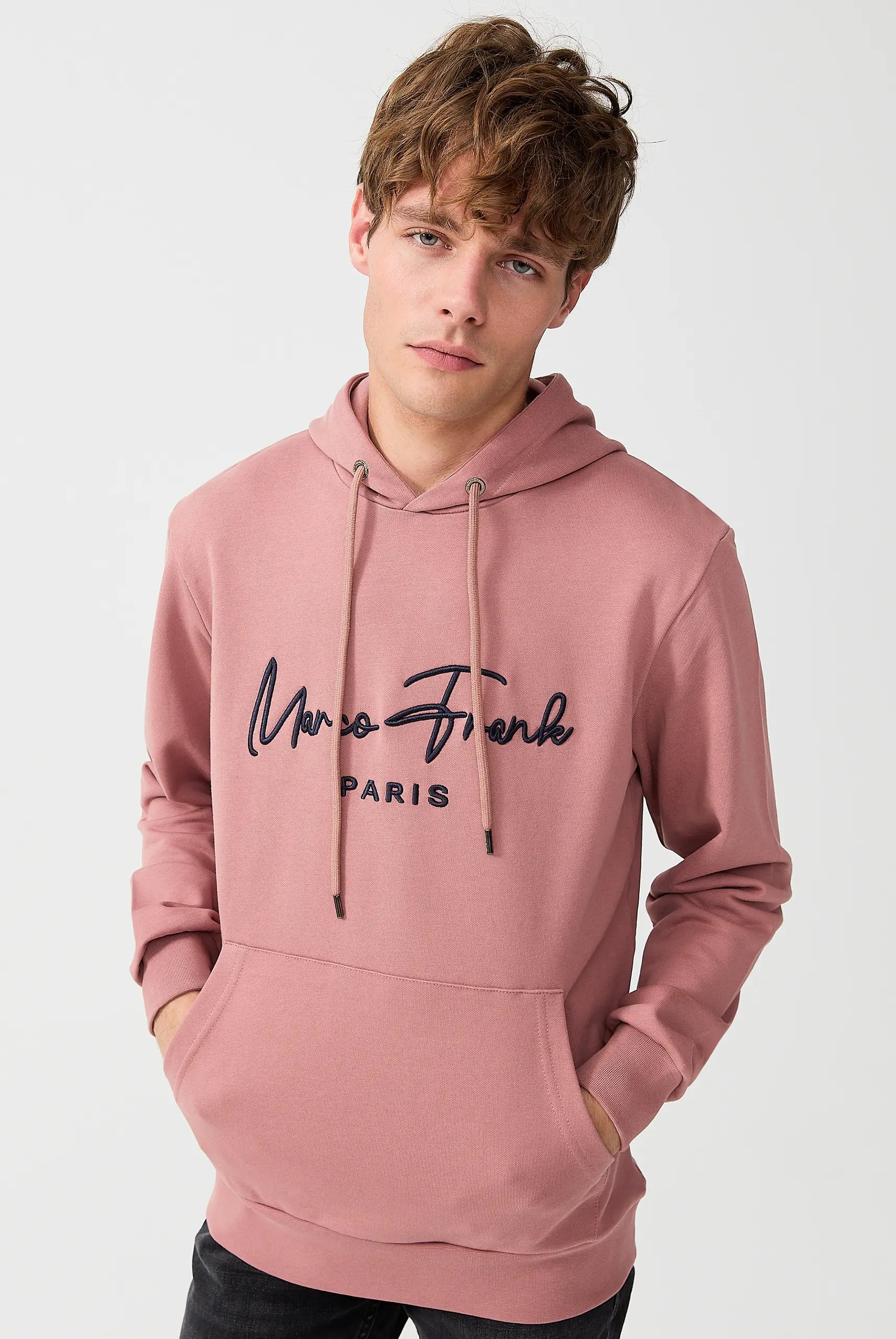 Fontaine : Sweat à Capuche Avec Logo Signature Brodé