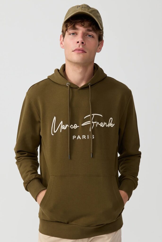 Fontaine : Sweat à Capuche Avec Logo Signature Brodé - 42