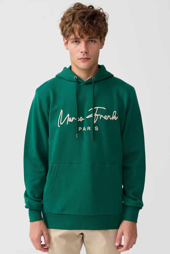 Fontaine : Sweat à Capuche Avec Logo Signature Brodé - 46