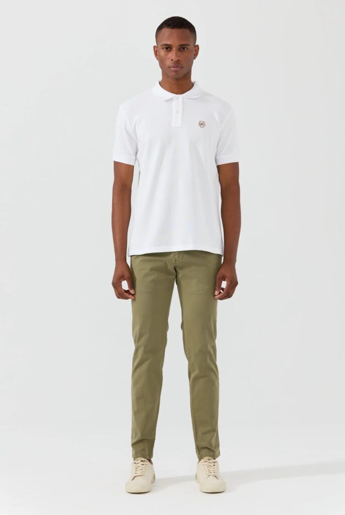 Harvey : Chino Regular Fit en Coton Stretch - 18