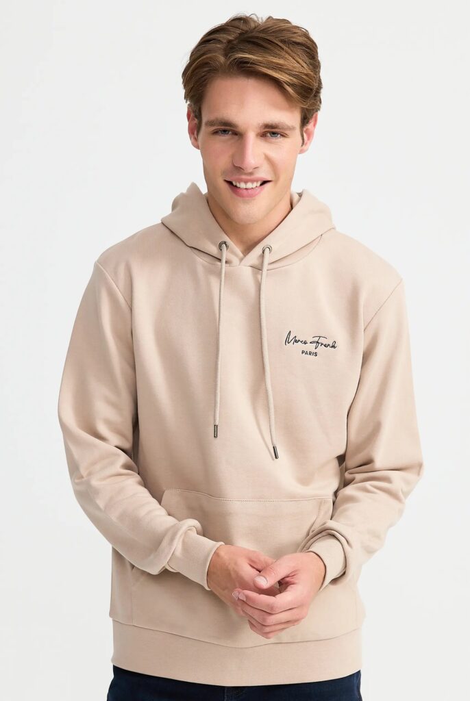 Hugh : Sweat à Capuche Avec Logo Signature Brodé - 26